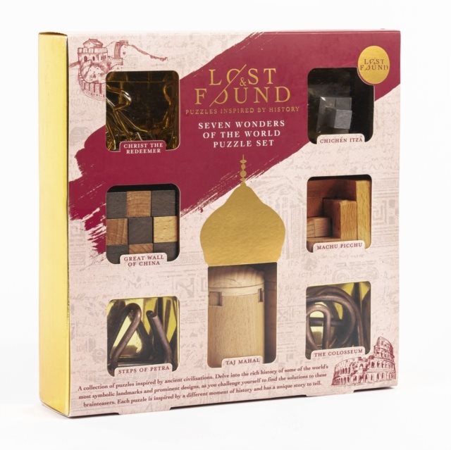 Seven wonders of the world puzzles set