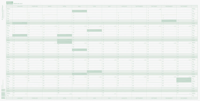 Årsplan 2025 5-pack FSC