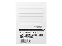 Anteckningsblock A6 100 blad linjerat