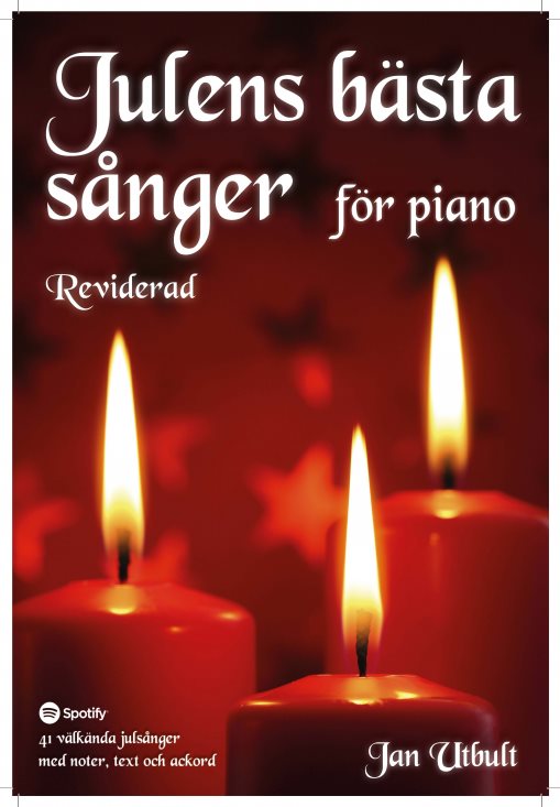 Julens bästa sånger för piano (spiral) Reviderad